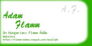 adam flamm business card